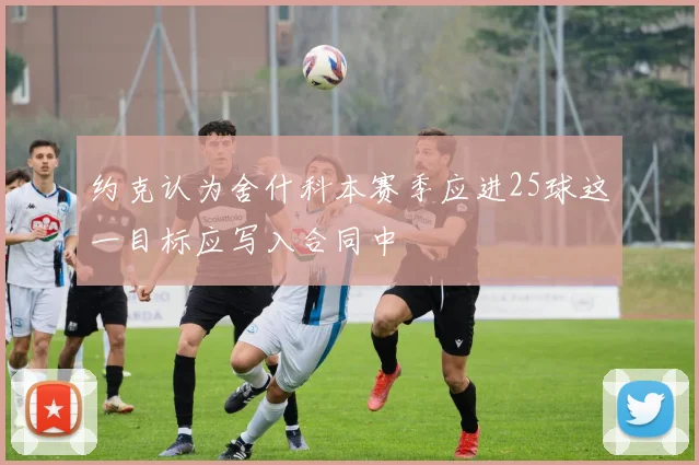 约克认为舍什科本赛季应进25球这一目标应写入合同中
