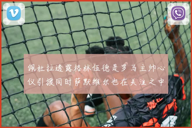 佩杜拉透露格林伍德是罗马主帅心仪引援同时萨默维尔也在关注之中